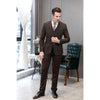 Tiavllya Tiavllya Men's Casual 3 Pieces Mens Suit Classic Tweed Notch Lapel Tuxedos (Blazer+vest+Pants)
