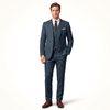 Tiavllya Tiavllya Men's Casual 3 Pieces Mens Suit Classic Tweed Notch Lapel Tuxedos (Blazer+vest+Pants)