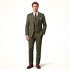 Tiavllya Tiavllya Men's Casual 3 Pieces Mens Suit Classic Tweed Notch Lapel Tuxedos (Blazer+vest+Pants)