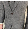 Tiavllya Tiavllya Men's Casual 3 Pieces Mens Suit Herringbone Tweed Tuxedos (Blazer+vest+Pants)