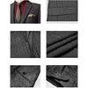 Tiavllya Tiavllya Men's Casual 3 Pieces Mens Suit Herringbone Tweed Tuxedos (Blazer+vest+Pants)
