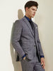 Tiavllya Tiavllya Men's Casual 3 Pieces Mens Suit Plaid Herringbone Tuxedos (Blazer+vest+Pants)