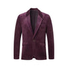 Tiavllya Tiavllya Men's Casual Corduroy Suit Retro Slim Fit Notch Lapel Sports Jacket