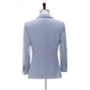 Tiavllya Tiavllya Men's Casual Tweed Double Breasted Peak Lapel Blazer