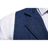 Tiavllya Tiavllya Men's Classic Tweed Herringbone Notch Lapel Waistcoat