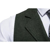 Tiavllya Tiavllya Men's Classic Tweed Herringbone Notch Lapel Waistcoat