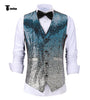 Tiavllya Tiavllya Men's Fashion Gradient Sequined Suit Vest V Neck Suit Vest