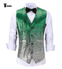 Tiavllya Tiavllya Men's Fashion Gradient Sequined Suit Vest V Neck Suit Vest