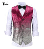 Tiavllya Tiavllya Men's Fashion Gradient Sequined Suit Vest V Neck Suit Vest