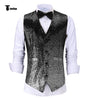 Tiavllya Tiavllya Men's Fashion Gradient Sequined Suit Vest V Neck Suit Vest