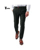 Tiavllya Tiavllya Men's Formal Suit Pants Plaid Regular Fit Trousers