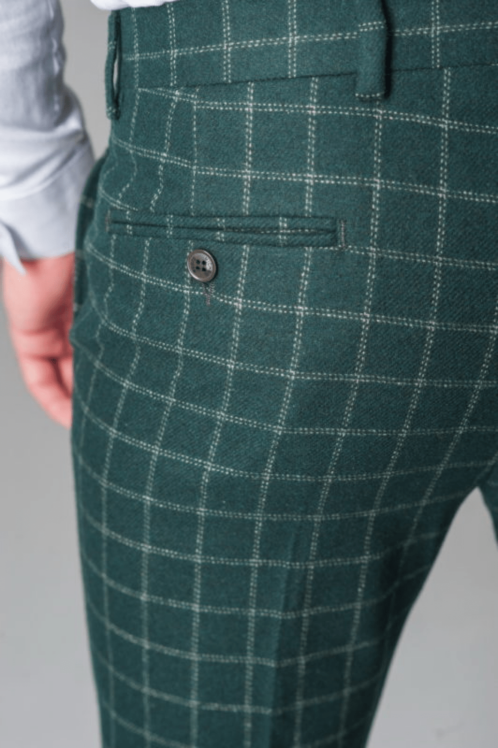 Tiavllya Tiavllya Men's Formal Suit Pants Plaid Regular Fit Trousers