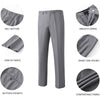 Tiavllya Tiavllya Men's Formal Suit Pants Regular Fit Trousers