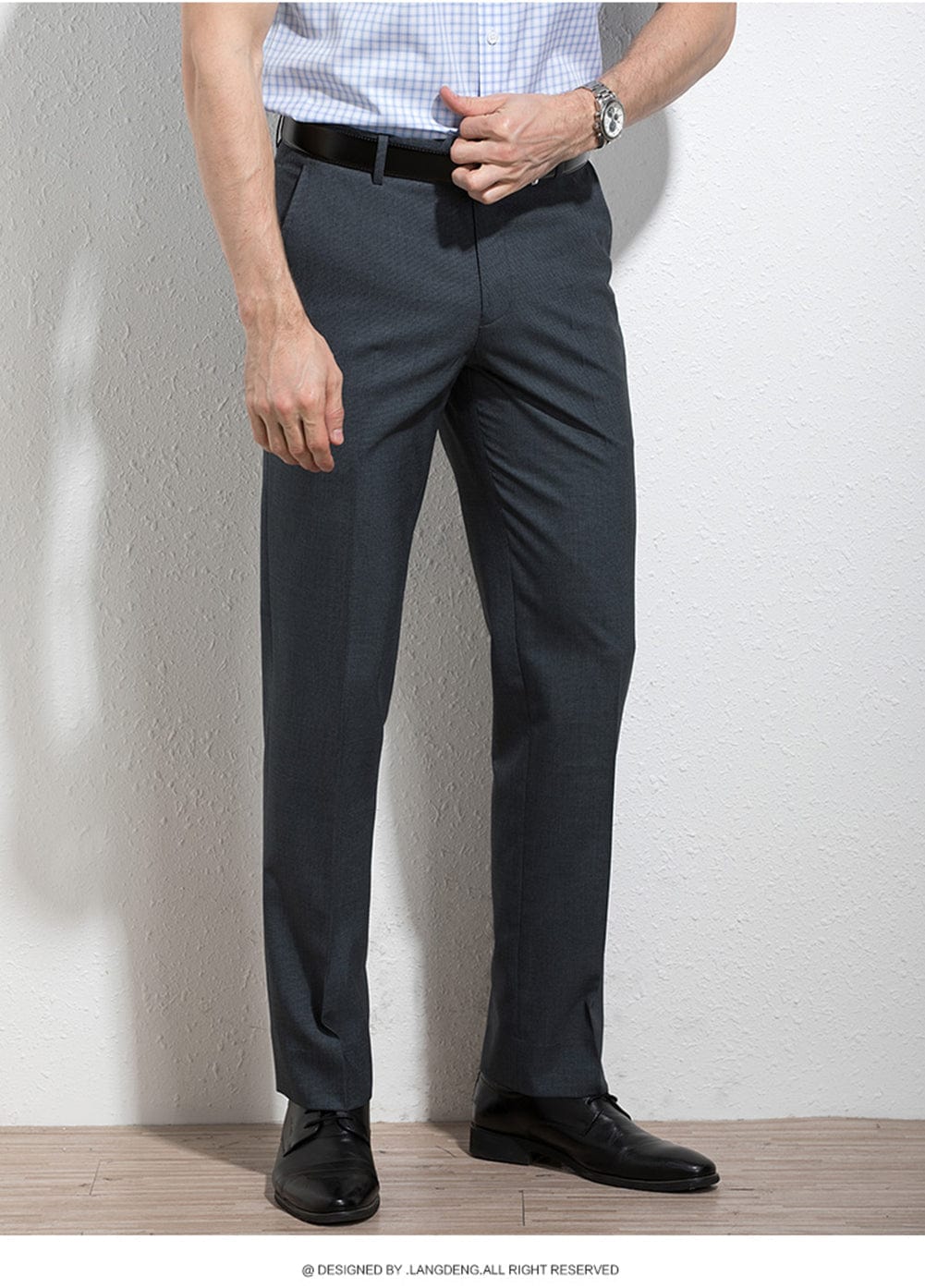 Tiavllya Tiavllya Men's Formal Suit Pants Regular Fit Trousers
