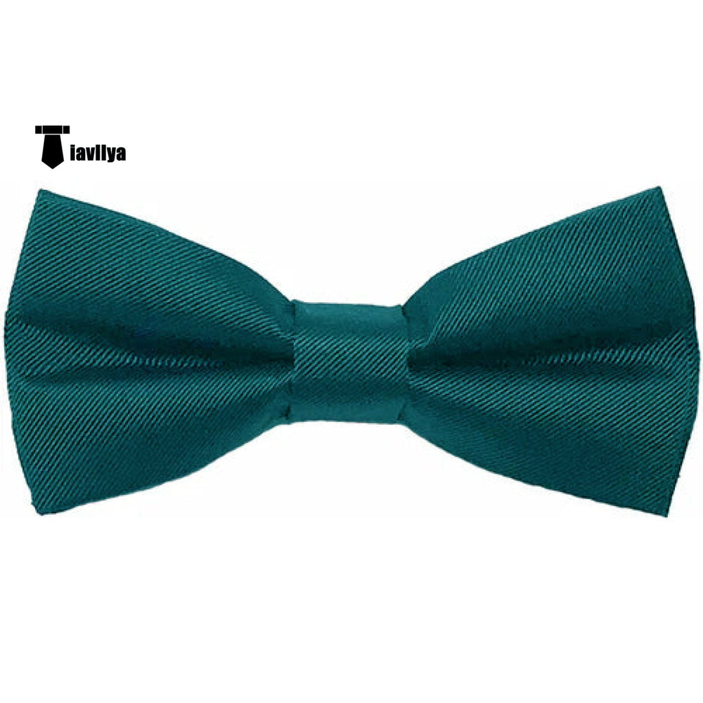 Tiavllya Tiavllya Men's Modern Fit Classic Solid Color Bow Tie