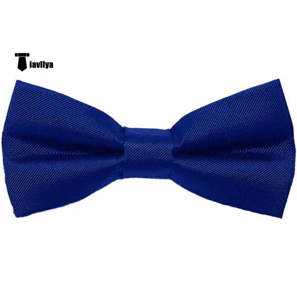Tiavllya Tiavllya Men's Modern Fit Classic Solid Color Bow Tie