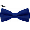 Tiavllya Tiavllya Men's Modern Fit Classic Solid Color Bow Tie