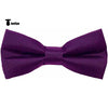 Tiavllya Tiavllya Men's Modern Fit Classic Solid Color Bow Tie