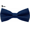 Tiavllya Tiavllya Men's Modern Fit Classic Solid Color Bow Tie