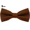 Tiavllya Tiavllya Men's Modern Fit Classic Solid Color Bow Tie