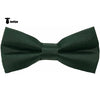 Tiavllya Tiavllya Men's Modern Fit Classic Solid Color Bow Tie