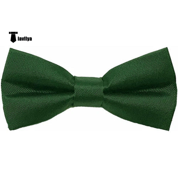 Tiavllya Tiavllya Men's Modern Fit Classic Solid Color Bow Tie