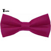 Tiavllya Tiavllya Men's Modern Fit Classic Solid Color Bow Tie