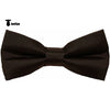 Tiavllya Tiavllya Men's Modern Fit Classic Solid Color Bow Tie