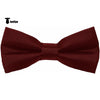 Tiavllya Tiavllya Men's Modern Fit Classic Solid Color Bow Tie