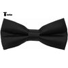 Tiavllya Tiavllya Men's Modern Fit Classic Solid Color Bow Tie