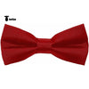 Tiavllya Tiavllya Men's Modern Fit Classic Solid Color Bow Tie