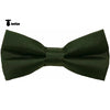 Tiavllya Tiavllya Men's Modern Fit Classic Solid Color Bow Tie