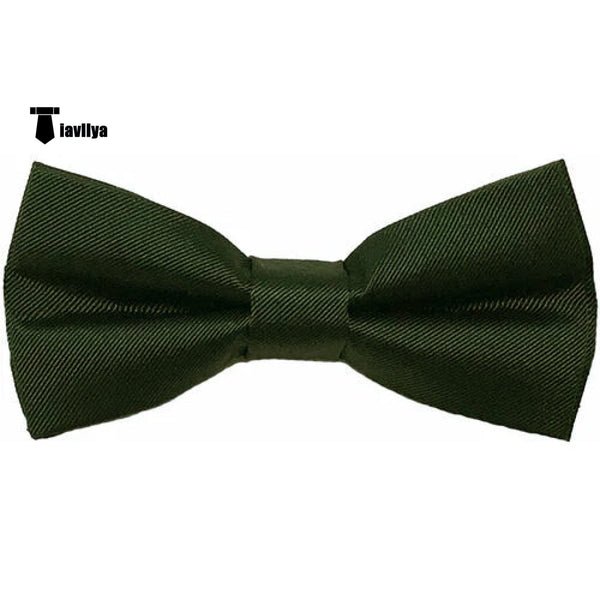 Tiavllya Tiavllya Men's Modern Fit Classic Solid Color Bow Tie