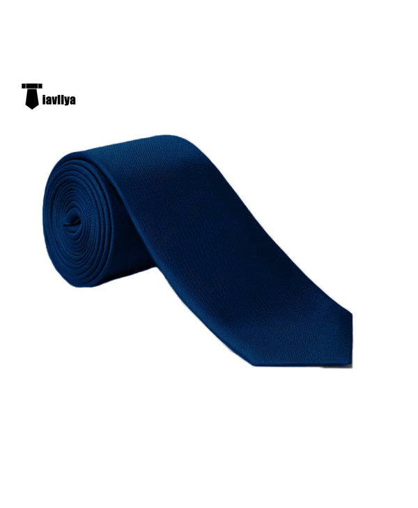 Tiavllya Tiavllya Men's Modern Fit Classic Solid Color Tie Set