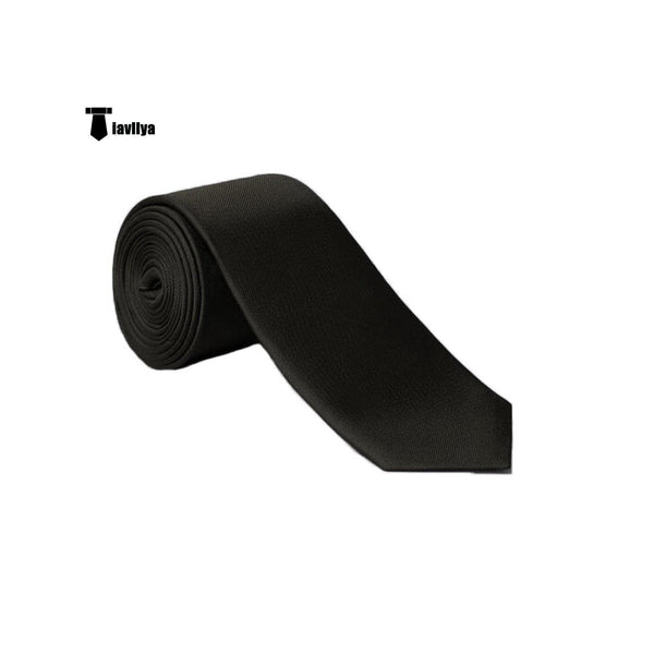 Tiavllya Tiavllya Men's Modern Fit Classic Solid Color Tie Set