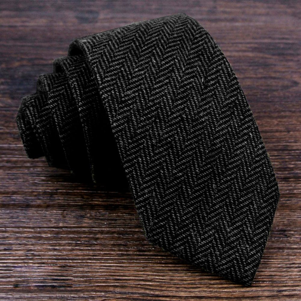 Tiavllya Tiavllya Men's Modern Fit Herringbone Tie Set