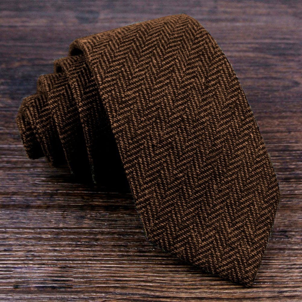 Tiavllya Tiavllya Men's Modern Fit Herringbone Tie Set