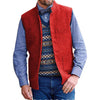 Tiavllya Tiavllya Men's Slim Fit herringbone Stand Collar Waistcoat