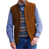 Tiavllya Tiavllya Men's Slim Fit herringbone Stand Collar Waistcoat