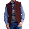 Tiavllya Tiavllya Men's Slim Fit herringbone Stand Collar Waistcoat