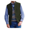 Tiavllya Tiavllya Men's Slim Fit herringbone Stand Collar Waistcoat