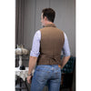Tiavllya Tiavllya Men's Slim Fit Tweed Herringbone Notch Lapel Waistcoat