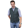 Tiavllya Tiavllya Men's Slim Fit Tweed Herringbone Notch Lapel Waistcoat