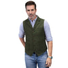 Tiavllya Tiavllya Men's Slim Fit Tweed Herringbone Notch Lapel Waistcoat