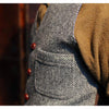 Tiavllya Tiavllya Men's Slim Fit Tweed Herringbone V Neck Waistcoat