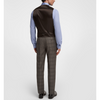 Tiavllya Tiavllya Mens Business 2 Pieces Suit Plaid V Neck Vest Suit (Vest+Pants)