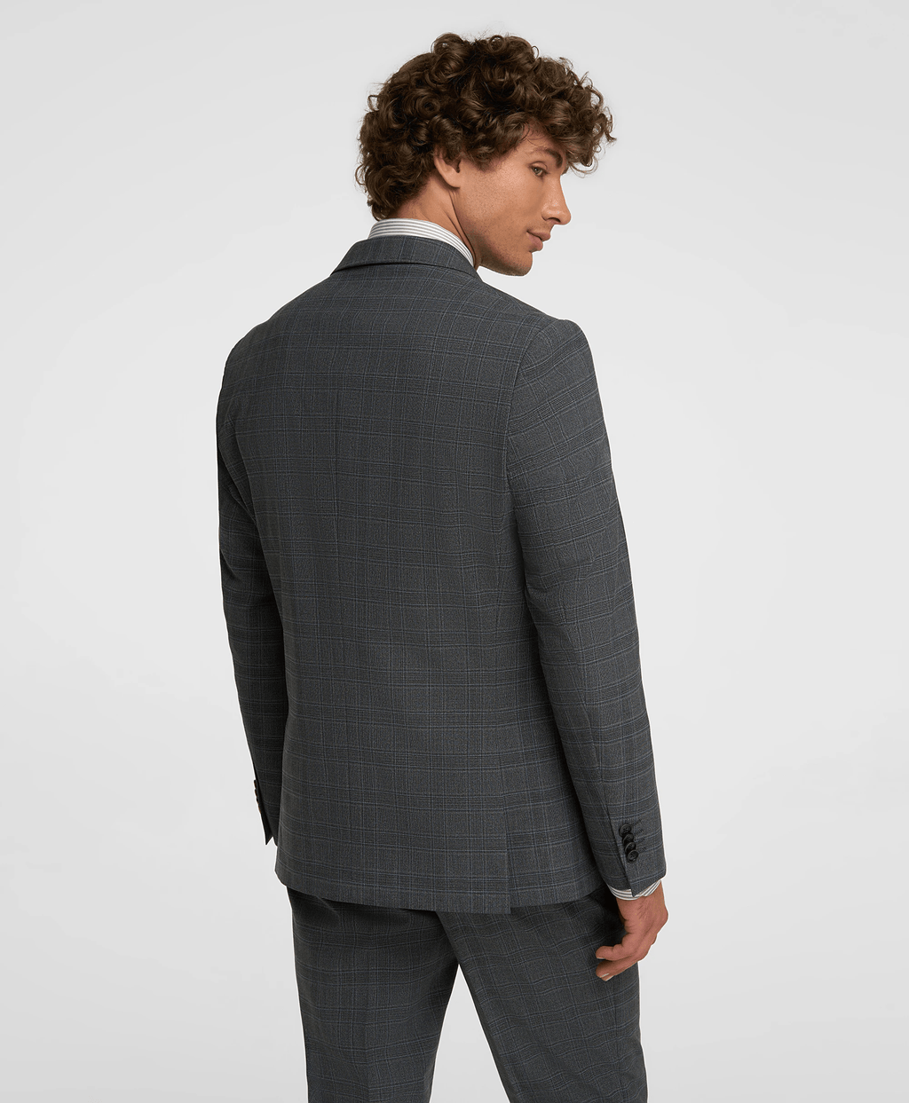 Tiavllya Tiavllya Mens Business 3 Pieces Plaid Suit With Notch Lapel Tuxedos For Wedding (Blazer+vest+Pants)