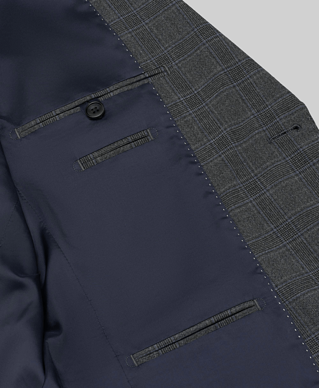 Tiavllya Tiavllya Mens Business 3 Pieces Plaid Suit With Notch Lapel Tuxedos For Wedding (Blazer+vest+Pants)