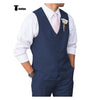 Tiavllya Tiavllya Mens Suit 2 Piece Slim Fit Suit for Men Suit Set for Wedding Groom (Vest+Pants)