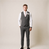 Tiavllya Tiavllya Mens Suit 2 Piece Slim Fit Suit for Men Suit Set for Wedding Groom (Vest+Pants)